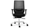 Chaise de bureau Dauphin Piètement poli Dossier maille Noir