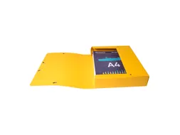 Klasseerdoos Scotten rug 60mm A4 geel