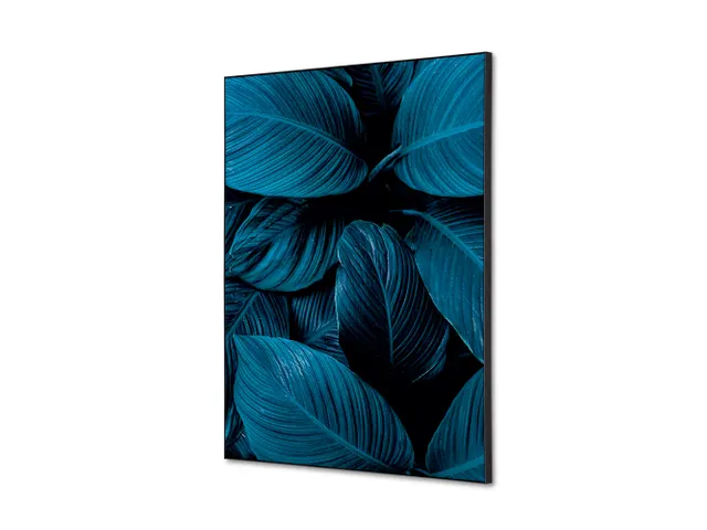 Wanddecoratie Textiel Set A2 Botanische Bladeren Blauw
