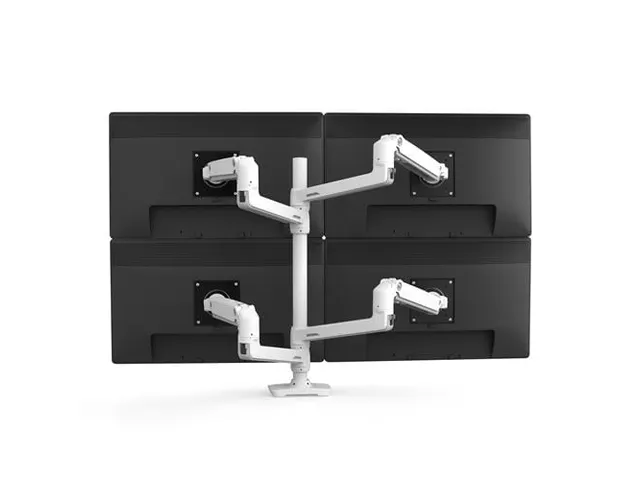 Monitorarm Duo Lx Dual Stacking 2 schermen 40 Inch Wit