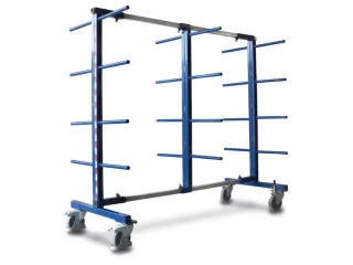 draagarmwagen,draagverm. 400kg,24draagarmen,HxLxB 1800x832x840-3200mm - 1