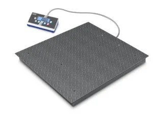 vloerweegschaal,platform BxD 1200x1500mm,plaatstaal,weegbereik 1500kg - 2
