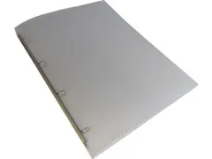 Ringmap met Zelfklevend Ruglabel A4 4 Ringen Ø16 mm Transparant