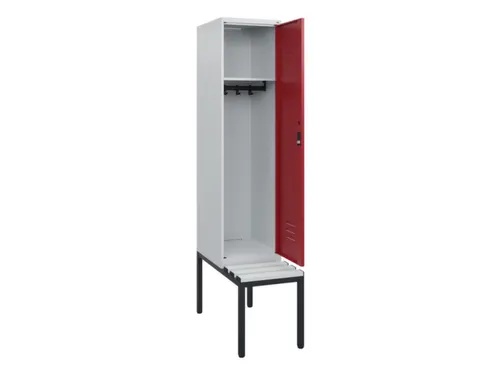 locker met bank,HxBxD 1950x400x815mm,1vak,vak B 400mm,cil.-slot