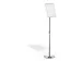 OUTLET Support information sur pied avec cadre clipsable A4 aluminium