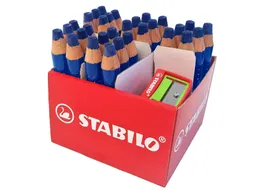 Whiteboardpotlood STABILO MARKdry 30 stuks blauw