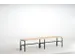 Banc vestiaire 450x2000x350mm aluminium/anthracite RAL7016