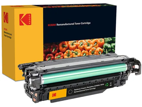 185H140001 KODAK HP CE400A LJ cartridge zwart rebuilt 5500pagina's
