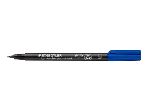 Viltstift Staedtler OHP Lumocolor 313 Blauw Super fijn 0.4mm