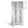 lockerkast 1850x810x500mm 2x3 vakken Cilinderslot Poten, RAL7035