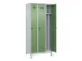 armoire vestiaire noir et blanc,HxlxP 1950x900x500mm,3compart.