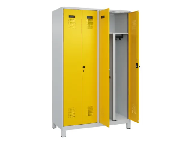 PBM-locker,HxBxD 1950x1200x500mm,4vak,vak B 300mm,draaigrendel