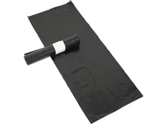 Vuilniszak 20 micron 60x80x0.02 cm 60L Zwart HDPE 20x20 rol