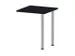 table de rallonge,haut. régl.,HxlxP 720-840x600x600mm,CC-noir
