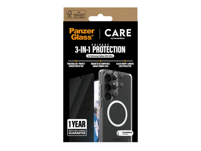 PanzerGlass | CARE by Flagship 3-in-1 Privacy Bundle Samsung Gal