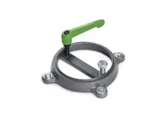 Plateau tournant HxlxP 22x215x215mm p. mors l 125mm