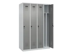 locker voor scheiding van kleding,HxBxD 1850x1200x500mm,4vak