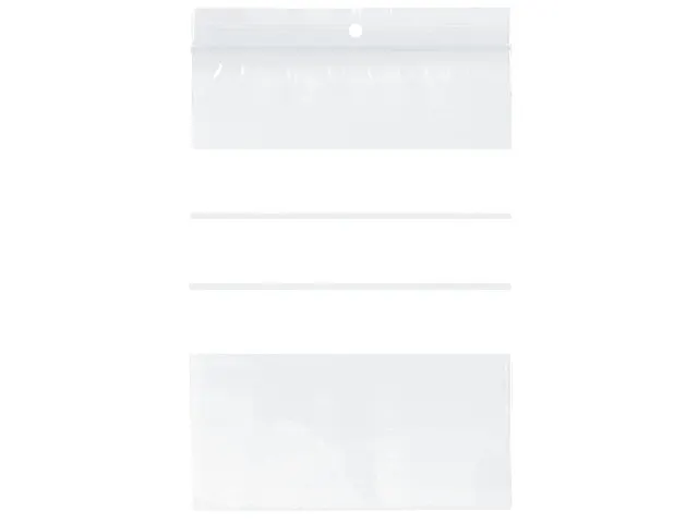 Gripzak Raadhuis 120x180mm met schrijfvlak, krimp a 100 stuks