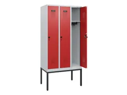 schoollocker,HxBxD 1950x900x500mm,3vak,vak B 300mm,draaigrendel