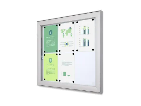 Outdoor Vergrendelbaar Notitiebord Deep Basic SCLE 6 x A4