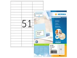 HERMA 4459 Premium etiketten A4 70x16,9mm Wit 5100 stuks