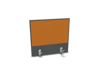 opzetpaneel bureau aanbouw achter MS-donkergrijs BN3005-geel 600mm - 1