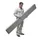 Telescopisch Bordes,V. Staande Ladder Met Sporten,Aluminium