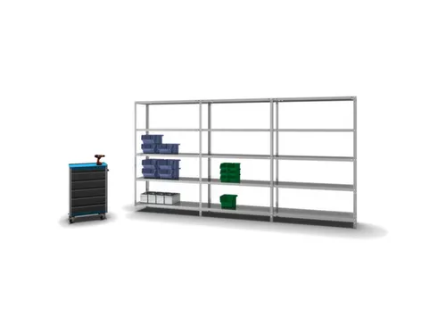 magazijnstelling,grondveld,HxBxD 2000x1300x400mm,vaklast 200kg