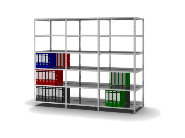 dossierstelling,aanbouwveld,HxBxD 1850x750x600mm,vaklast 90kg