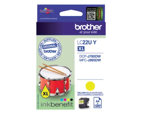 Inktcartridge Brother LC-22UY geel