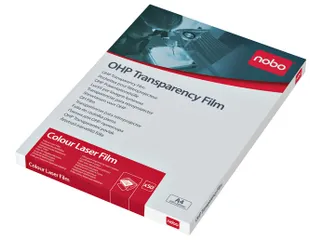 Overheadprojector transparanten Nobo voor kleurenlaserprinters 50 stuk - 1