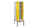 locker met bank,voor scheiding van kleding,HxBxD 2120x600x815mm,2vak