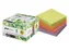 Sticky notes UPM recycled 75x75mm assorti blok 100 vel, doos 4x blok