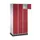 lockerkast,RAL 7035/RAL 3003,HxBxD 1950x920x500mm,3x6vakken,cil.-slot