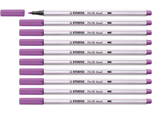 Brushstift STABILO Pen 568/60 pruimenpaars