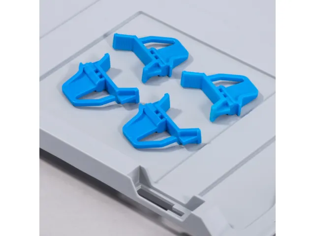 Sluitclips V. Euronorm-Bak. Schuifsluiting Blauw