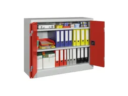 Ruime Vouwdeurkast 1000x1200x400mm 2legborden Ral7035 Front Ral3000