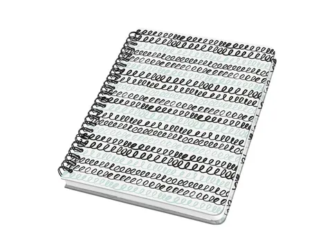 Notitieboek Jolie A5 spir. CURLY MINT punt-gelijnd 120pag 100gr HC