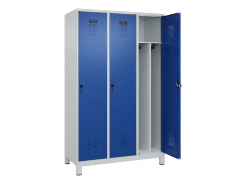 locker voor scheiding van kleding,HxBxD 1950x1200x500mm,3vak