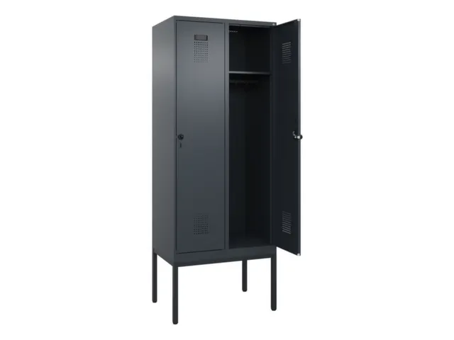 locker,HxBxD 2120x800x500mm,2vak,vak B 400mm,draaigrendel