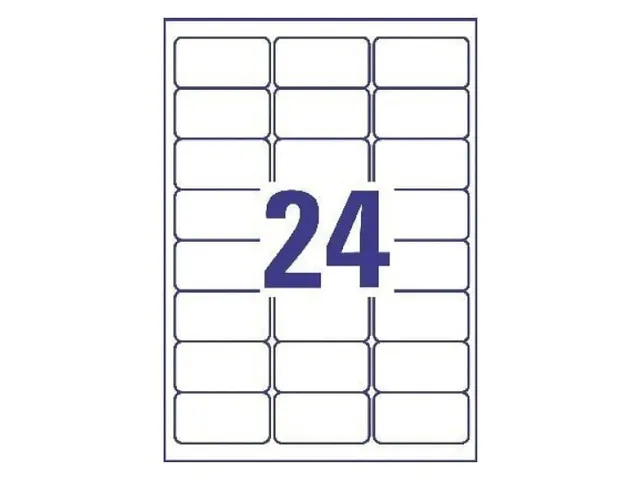 Etiquettes ultra-résistantes Avery blanches laser, 63,5 x 33,9 mm