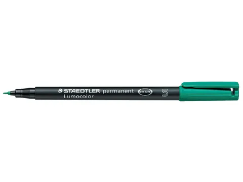 Viltstift Staedtler OHP Lumocolor 313 Groen Super fijn 0.4mm