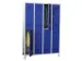 Armoire vestiaire à deux niveaux,RAL7035,face avant RAL6011