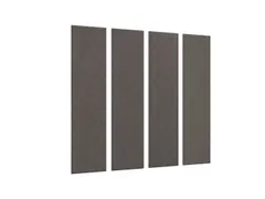 Akoestische PET-vilt wandtegels 30x120cm Donkergrijs 4 Stuks