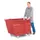 PE-kiepbak,HxLxB 900x1260x960mm,0,6m³,draagverm. 300kg,rood,Wielen