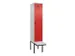 locker met bank,voor scheiding van kleding,HxBxD 2120x400x815mm,1vak