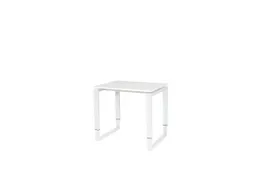 Domino Plus Bureau Hoogte Verstelbaar 800x600mm Grijs 25mm Wit O-Poot