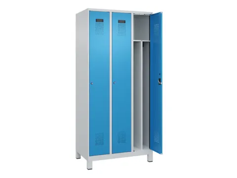 locker voor scheiding van kleding,HxBxD 1950x900x500mm,3vak