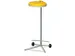 Support Sacs De Tri Sélectif 120L Simple Roulettes Couvercle Jaune