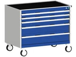 ladekast HxBxD 880x1050x650mm 5laden romp RAL7035 front RAL5010